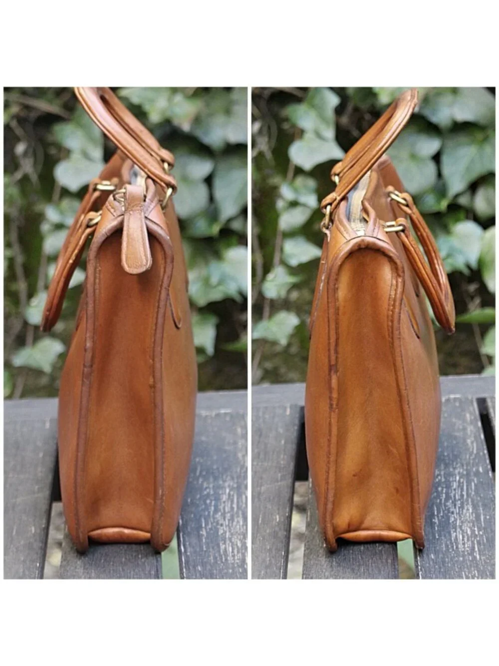 Coach Vintage - 1970s Slim Satchel 9430 Handbag in British Tan, Glue In Creed